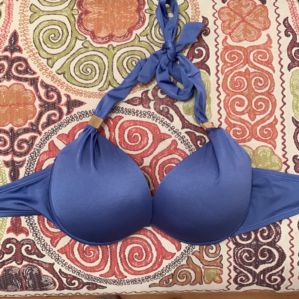 Victoria secrets swim top periwinkle blue size 34D